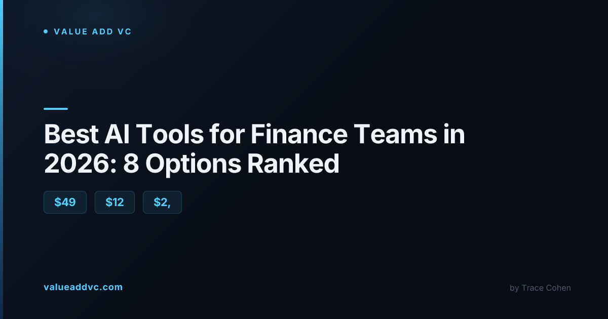 Best AI Finance Tools 2026