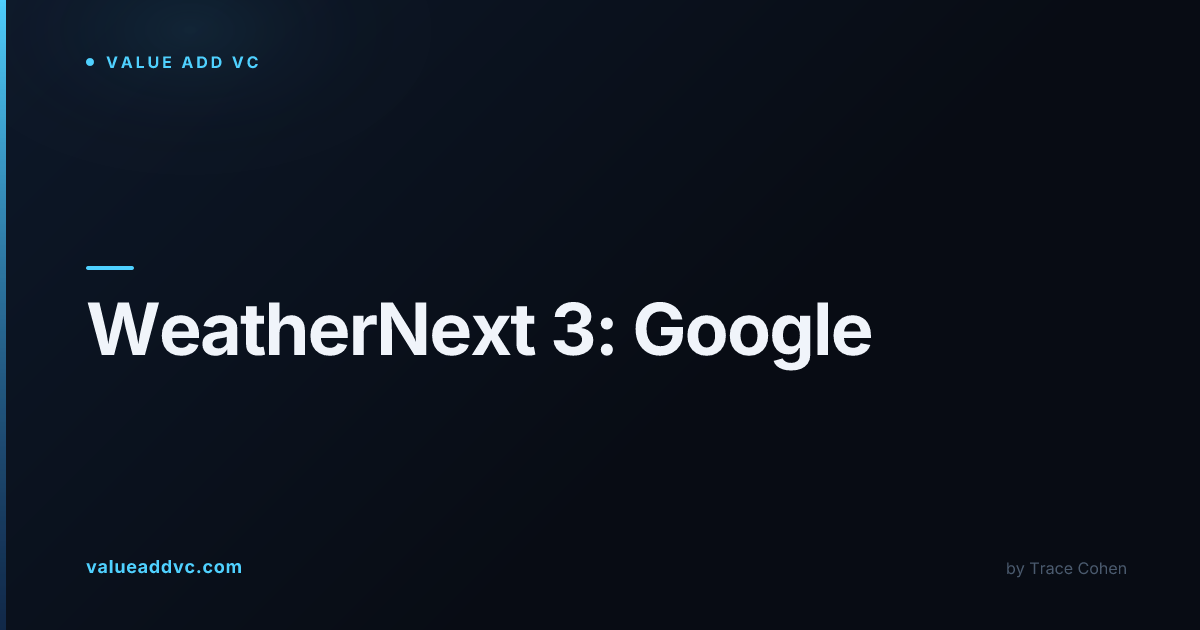 Satellite data visualization representing Google DeepMind's WeatherNext 3 AI weather model